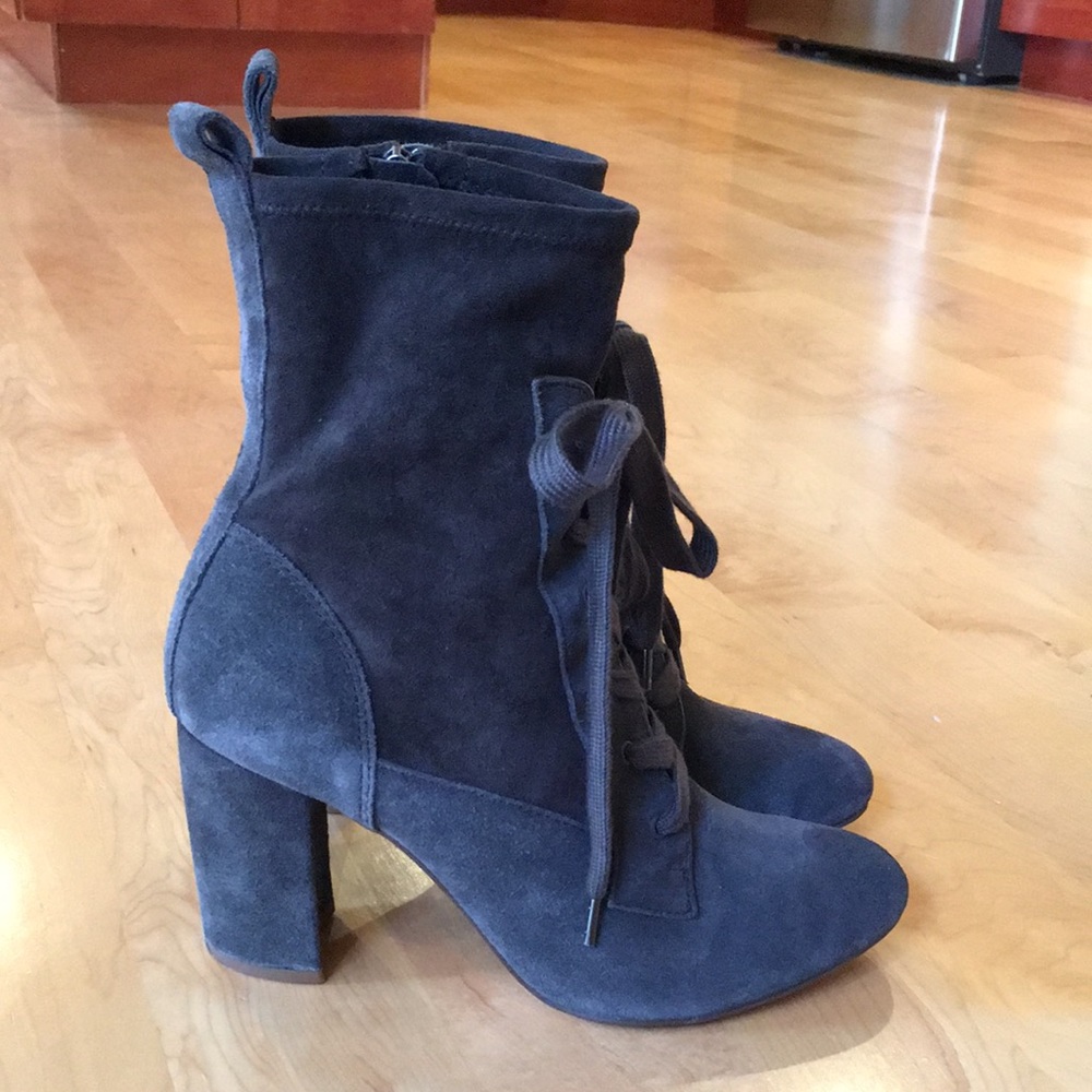 SPLENDID | Hacken Suede Leather Mid-Calf Lace-Up Boots